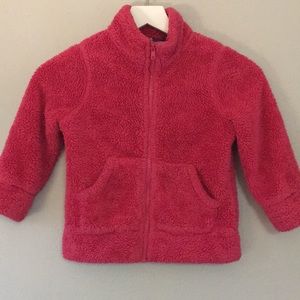 Mini Boden Fuzzy Fleece zip jacket 4-5Y